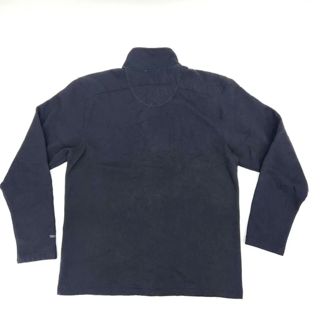 The North Face TKA Stealth Quarter Zip Pullover Shirt Mens Size Medium Black